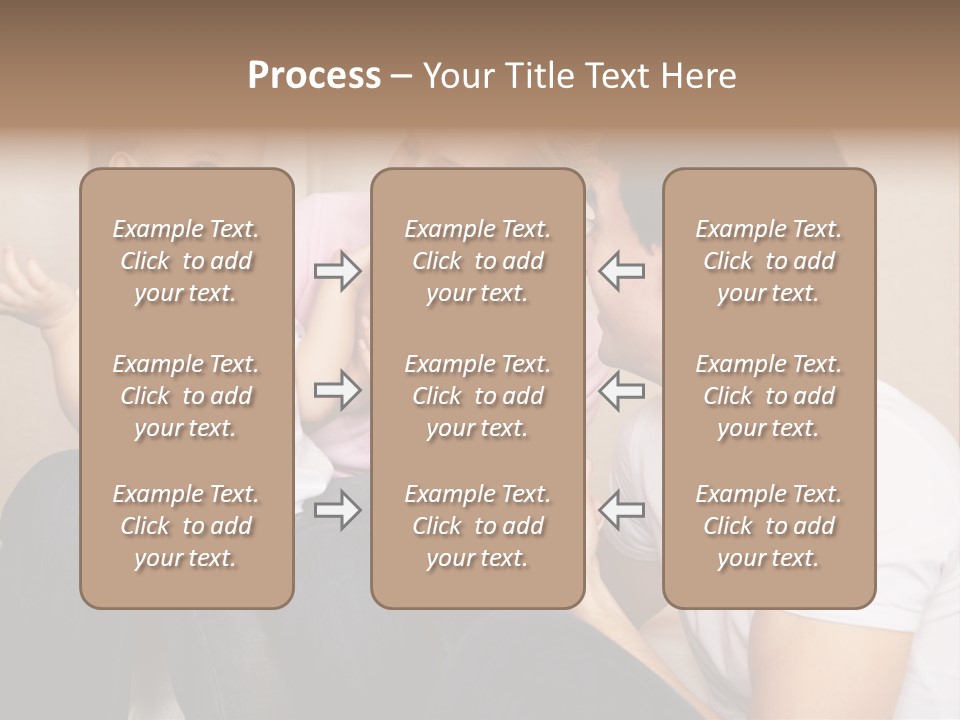 Son Embracing Cheerful PowerPoint Template