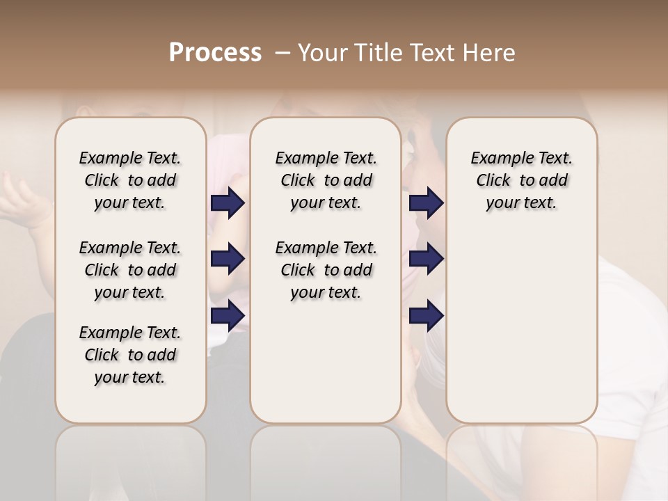 Son Embracing Cheerful PowerPoint Template