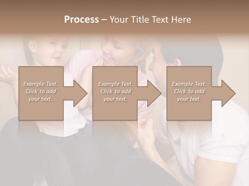Son Embracing Cheerful PowerPoint Template