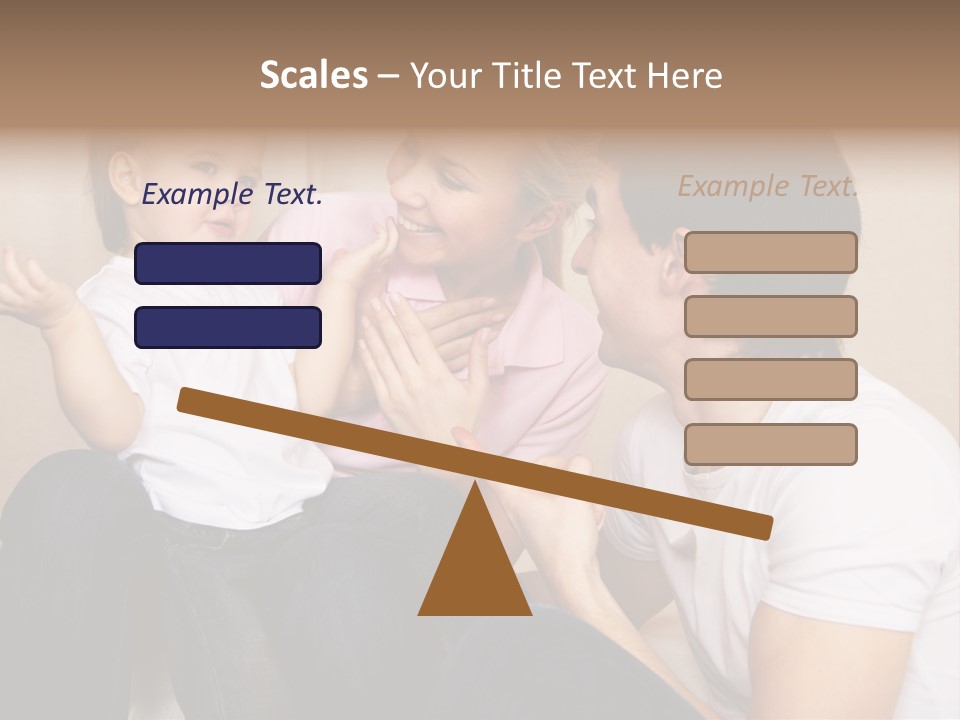 Son Embracing Cheerful PowerPoint Template