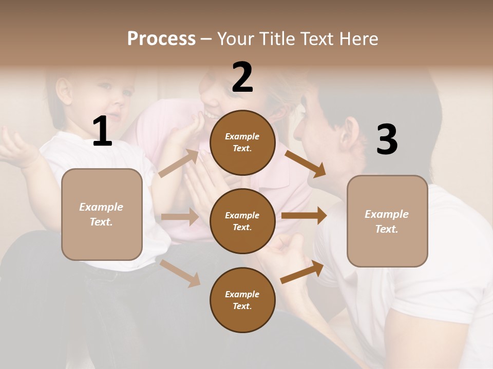 Son Embracing Cheerful PowerPoint Template