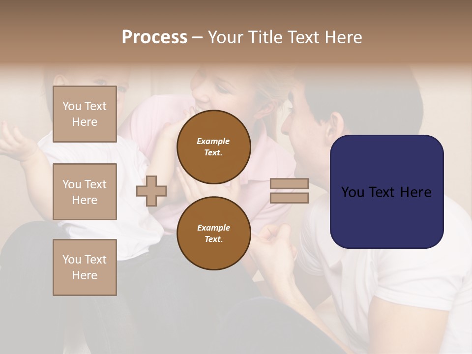Son Embracing Cheerful PowerPoint Template