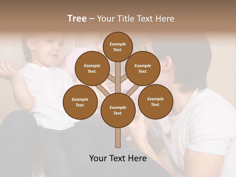 Son Embracing Cheerful PowerPoint Template