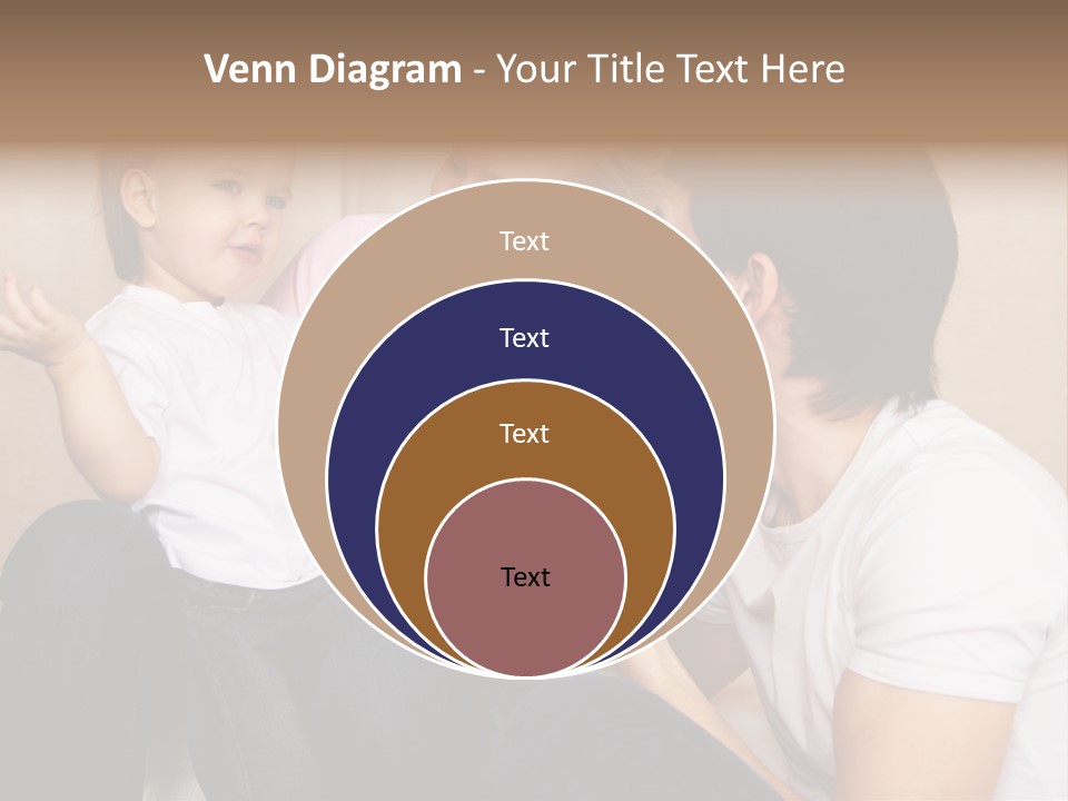 Son Embracing Cheerful PowerPoint Template