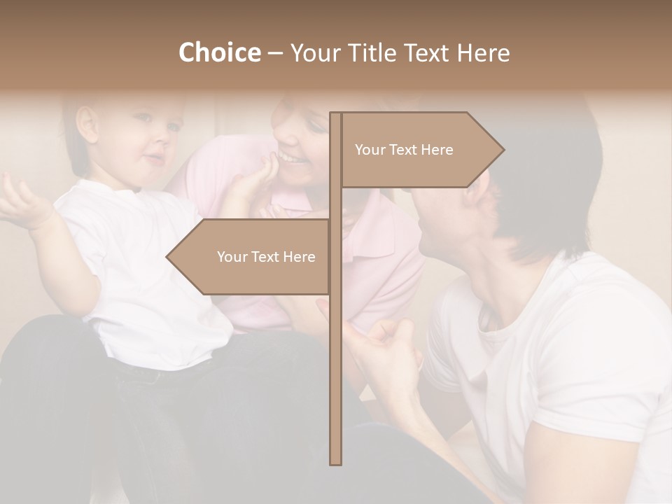 Son Embracing Cheerful PowerPoint Template