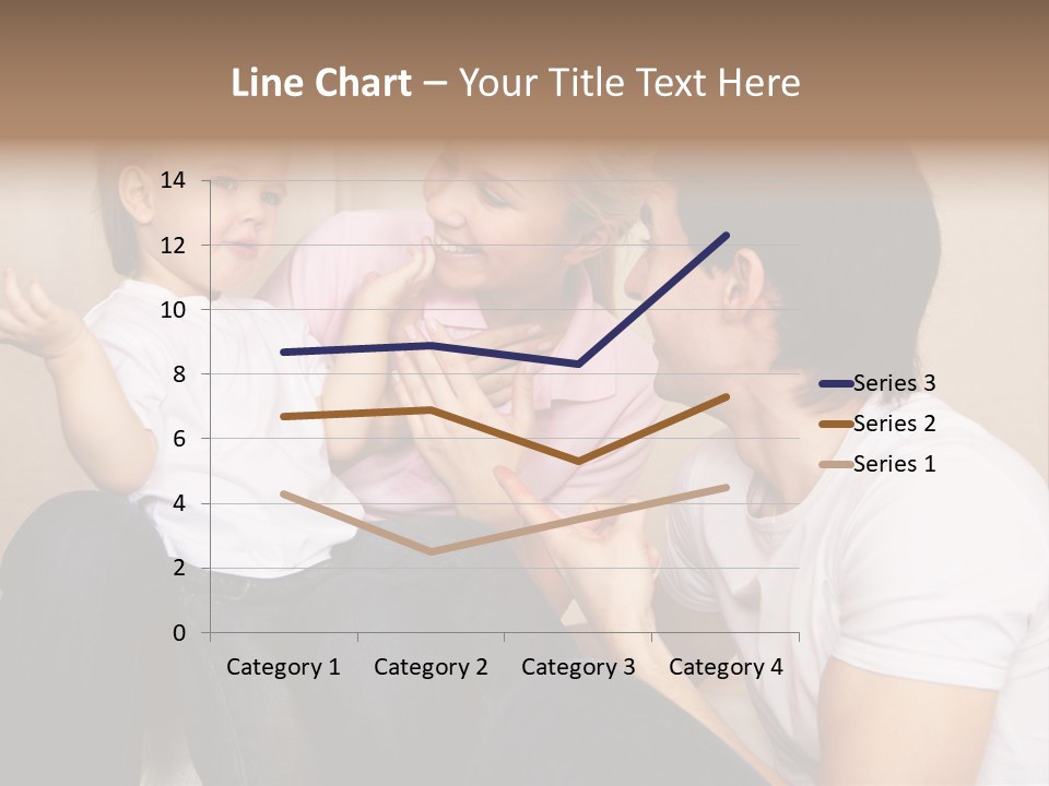 Son Embracing Cheerful PowerPoint Template