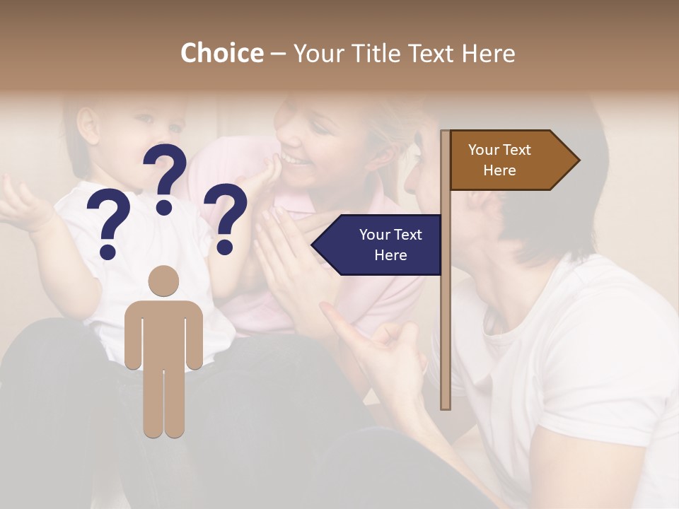 Son Embracing Cheerful PowerPoint Template