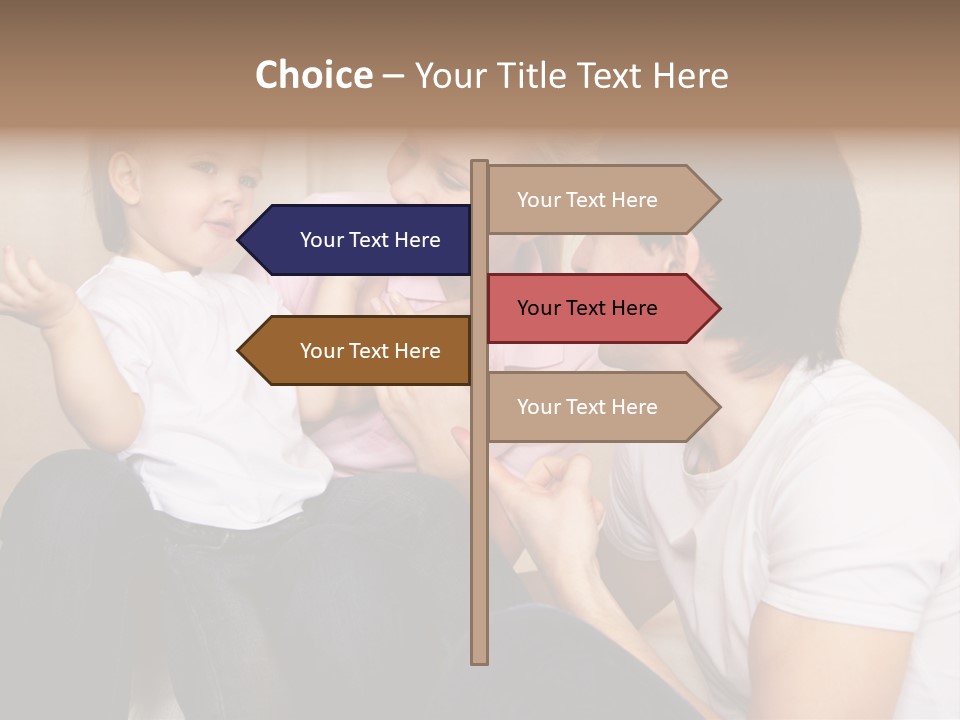 Son Embracing Cheerful PowerPoint Template