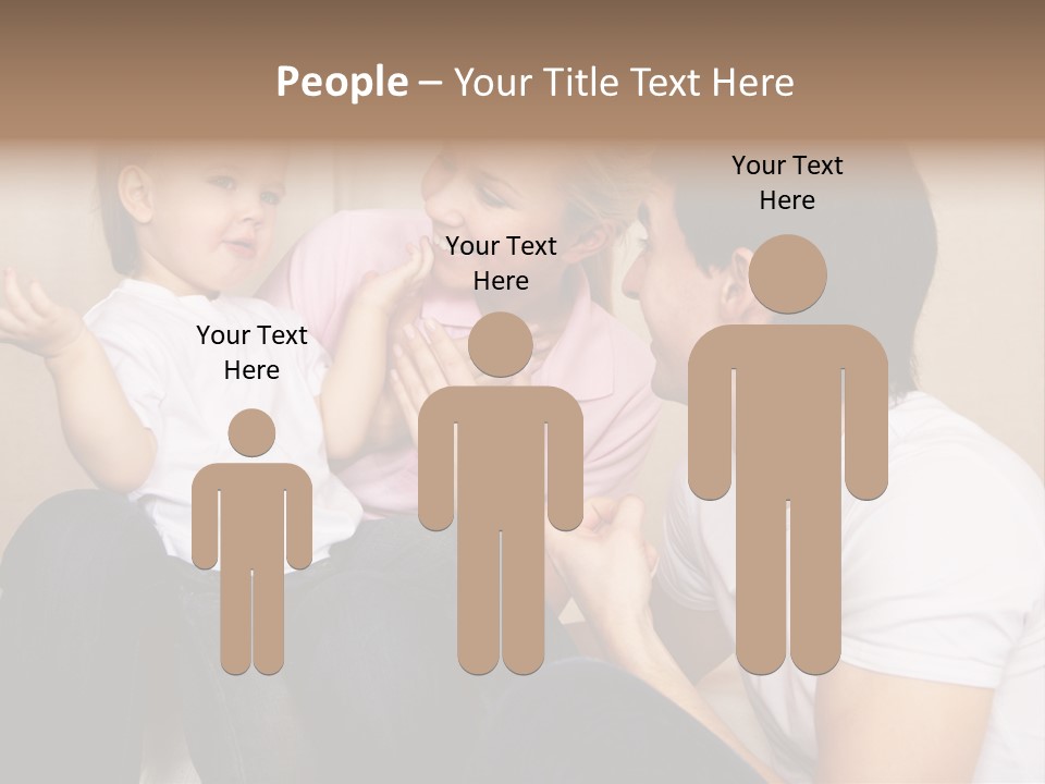 Son Embracing Cheerful PowerPoint Template