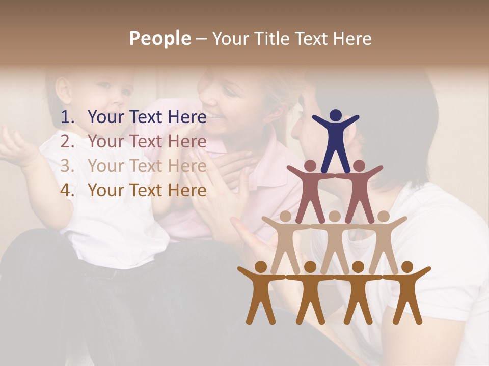 Son Embracing Cheerful PowerPoint Template