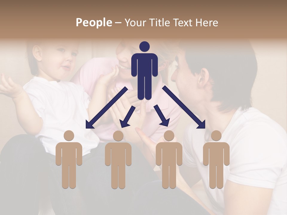 Son Embracing Cheerful PowerPoint Template