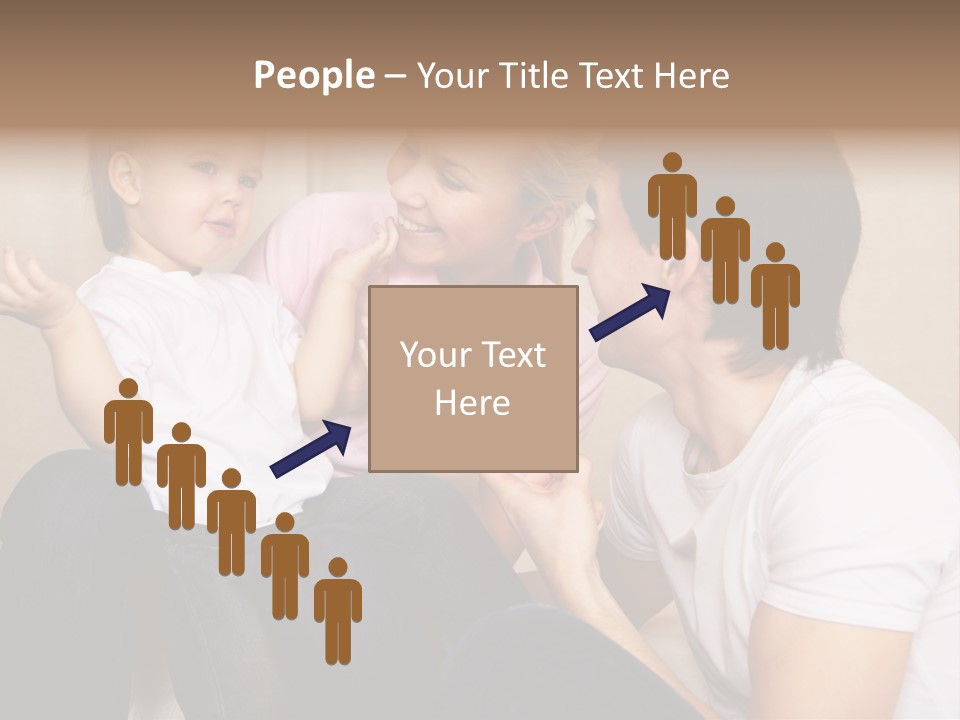 Son Embracing Cheerful PowerPoint Template