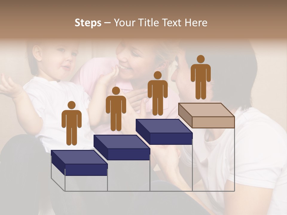 Son Embracing Cheerful PowerPoint Template