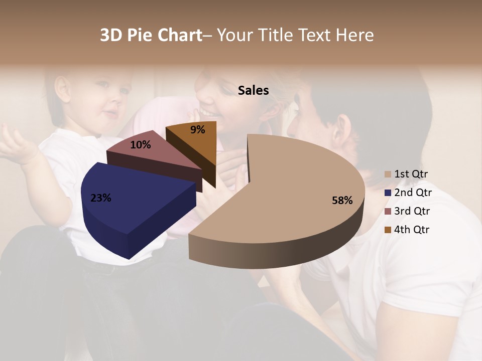 Son Embracing Cheerful PowerPoint Template