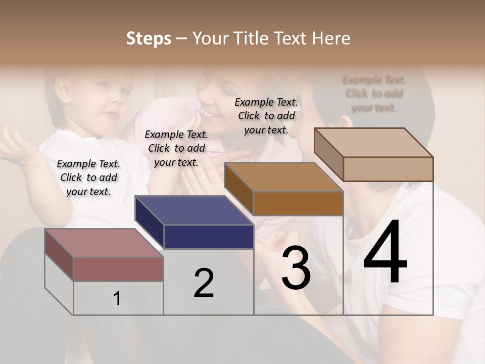 Son Embracing Cheerful PowerPoint Template