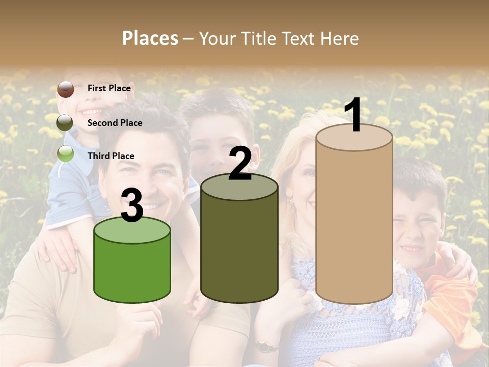 Happy Healthy Family PowerPoint Template