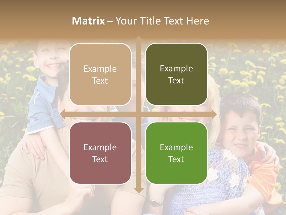 Happy Healthy Family PowerPoint Template