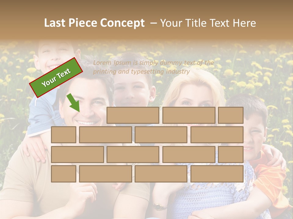 Happy Healthy Family PowerPoint Template