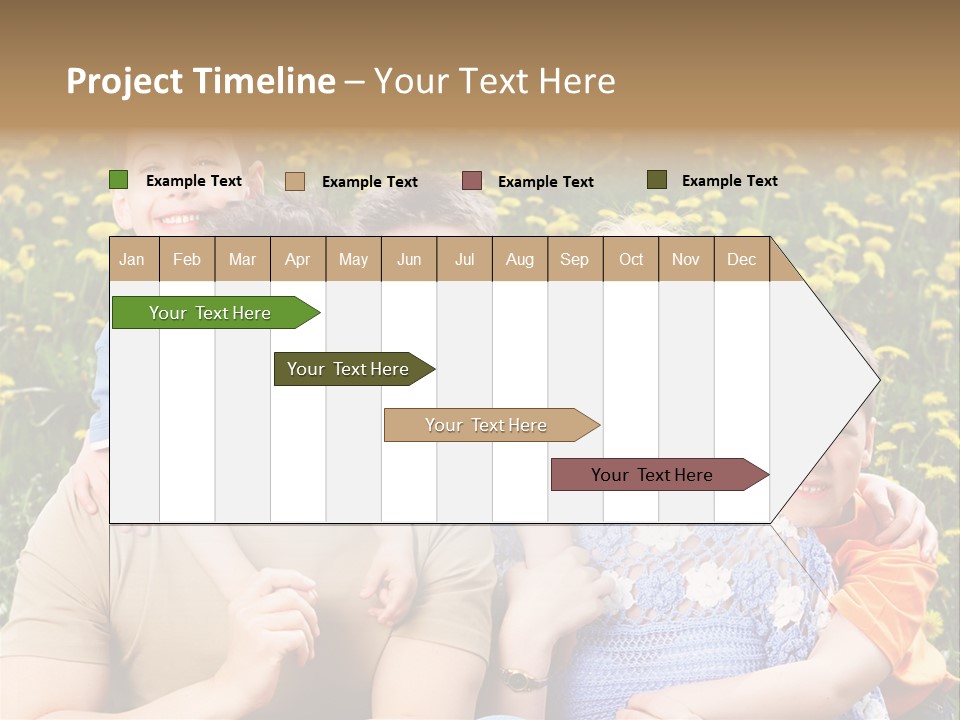 Happy Healthy Family PowerPoint Template