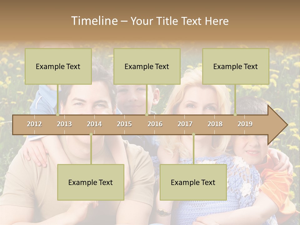 Happy Healthy Family PowerPoint Template