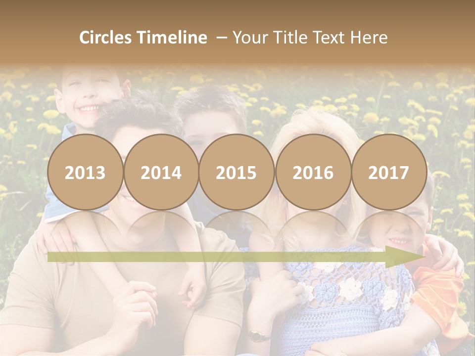 Happy Healthy Family PowerPoint Template