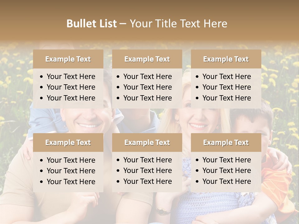 Happy Healthy Family PowerPoint Template