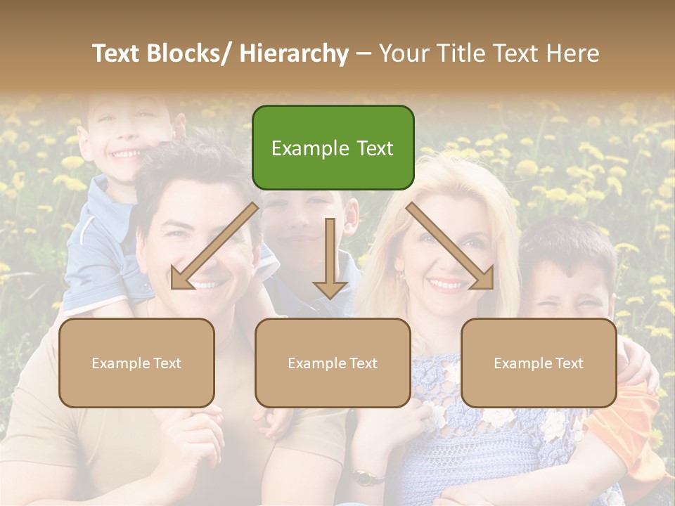 Happy Healthy Family PowerPoint Template