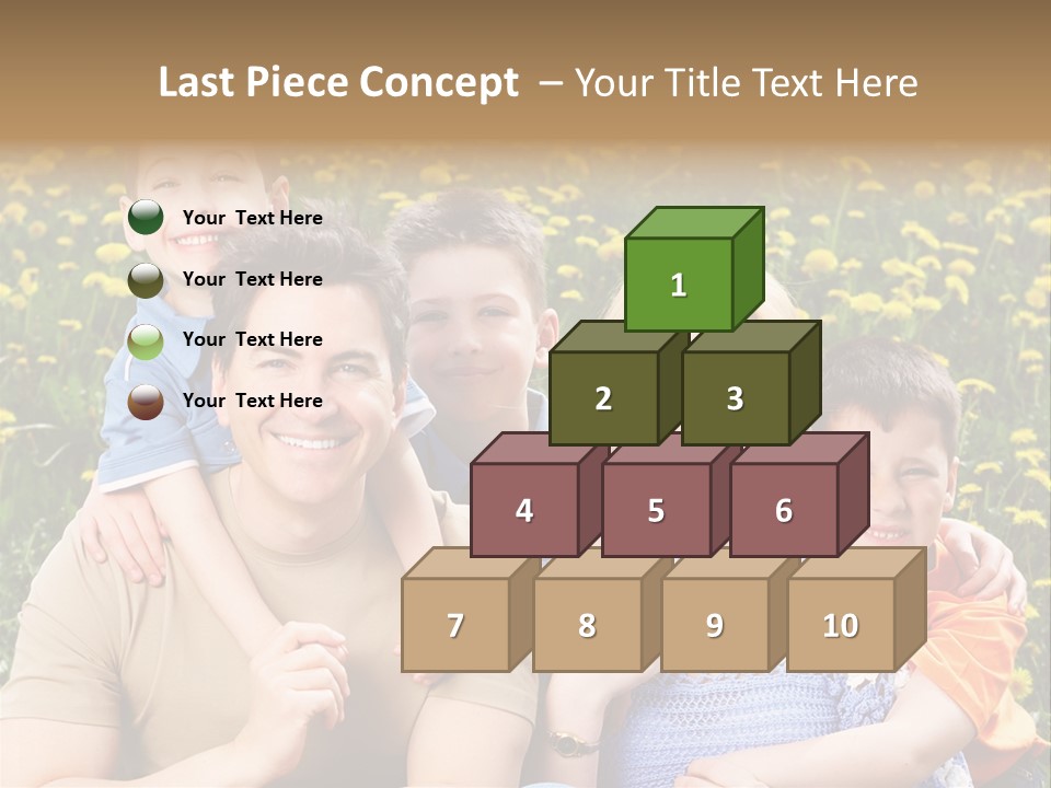 Happy Healthy Family PowerPoint Template