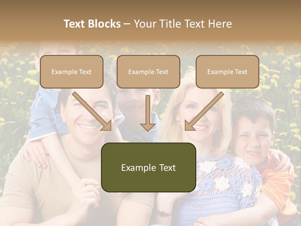 Happy Healthy Family PowerPoint Template