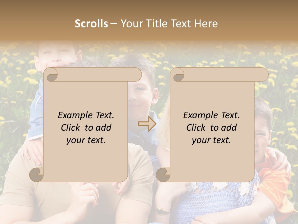Happy Healthy Family PowerPoint Template