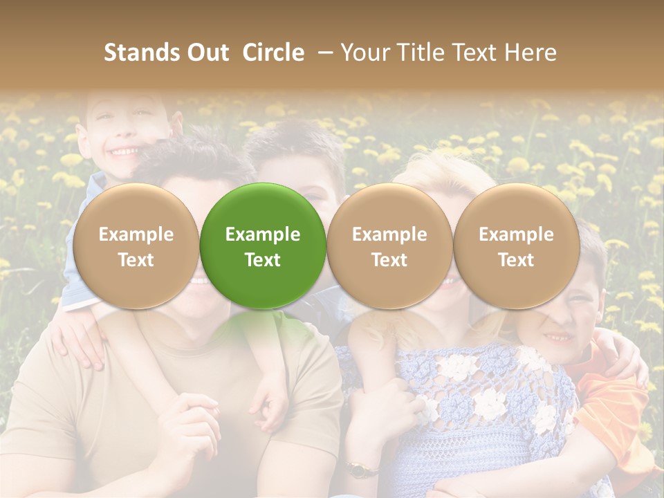 Happy Healthy Family PowerPoint Template
