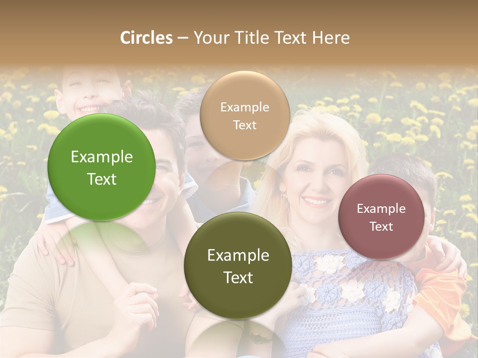 Happy Healthy Family PowerPoint Template