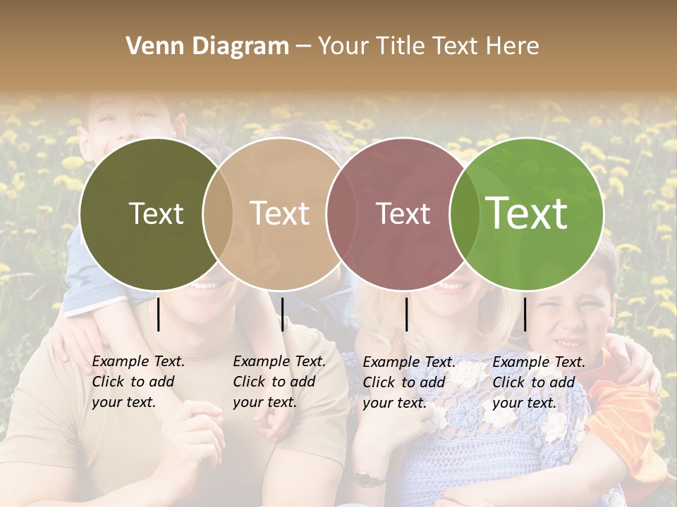 Happy Healthy Family PowerPoint Template