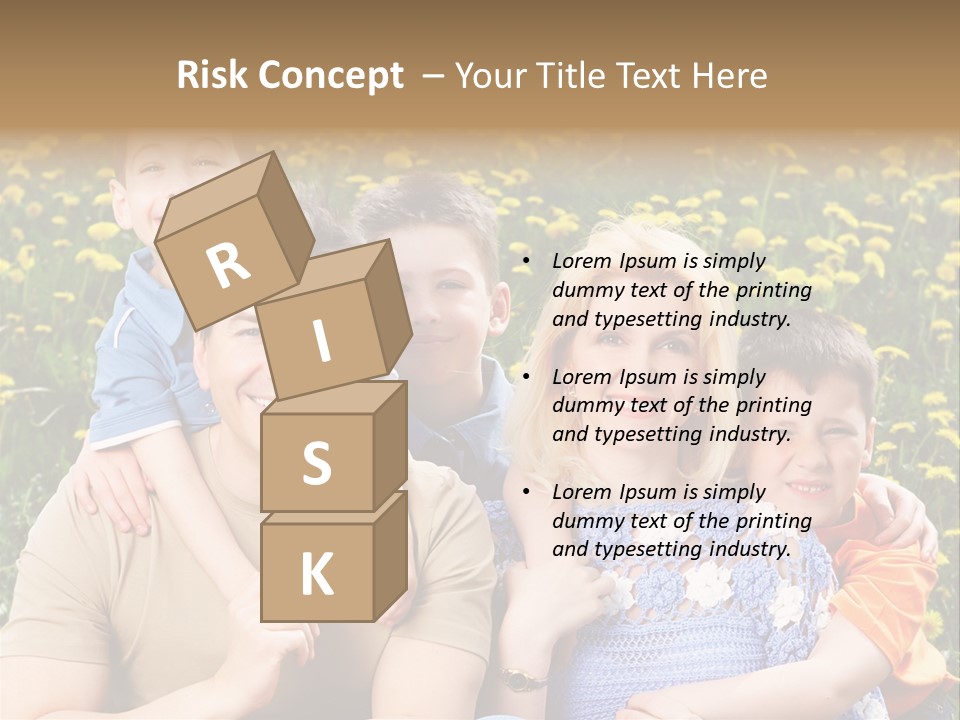 Happy Healthy Family PowerPoint Template