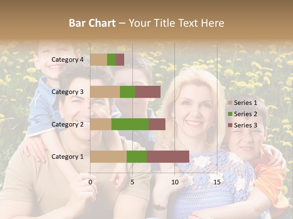 Happy Healthy Family PowerPoint Template