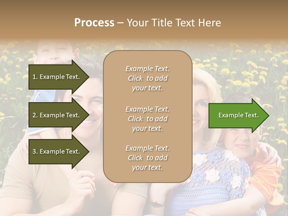 Happy Healthy Family PowerPoint Template
