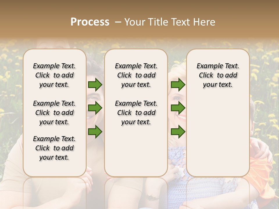 Happy Healthy Family PowerPoint Template