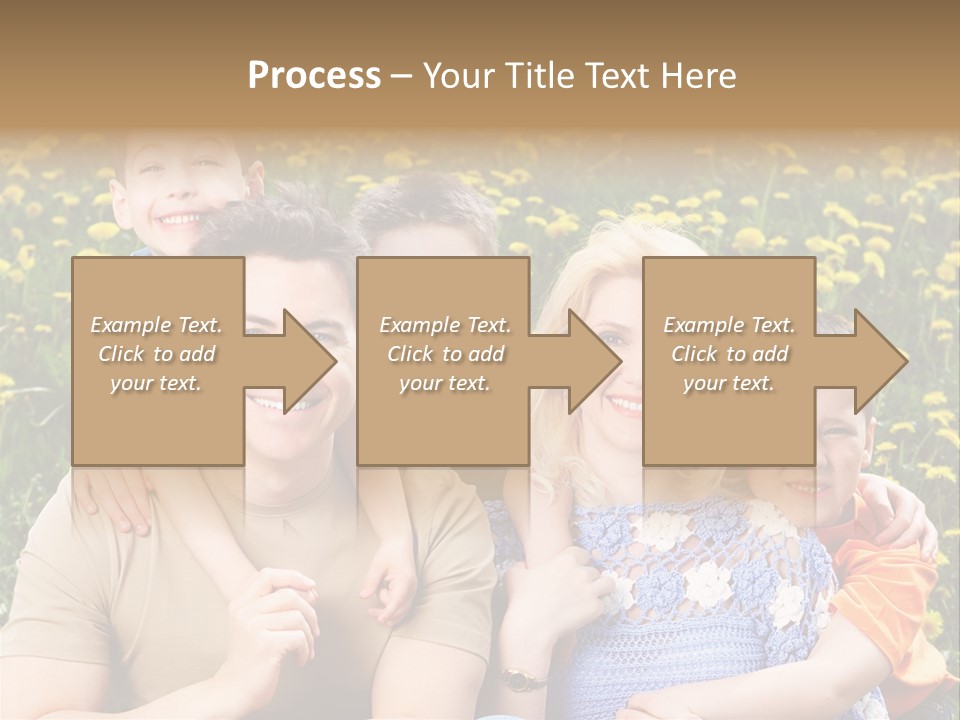 Happy Healthy Family PowerPoint Template