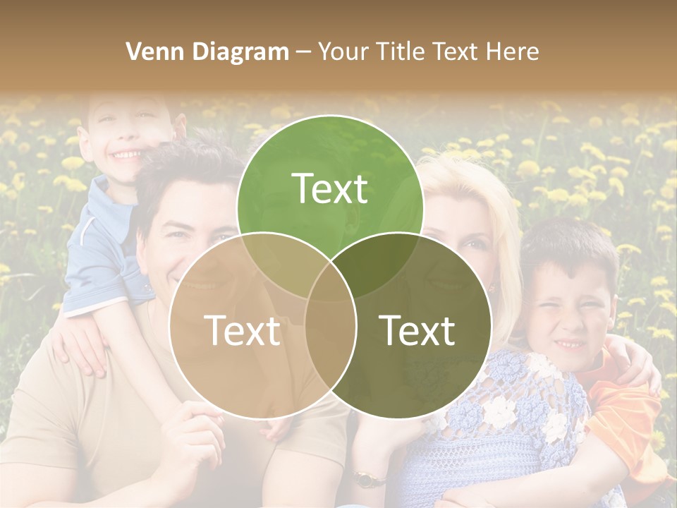 Happy Healthy Family PowerPoint Template