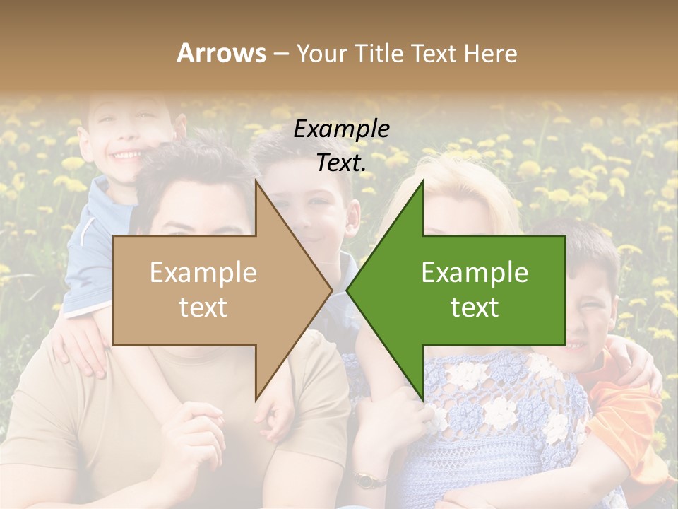 Happy Healthy Family PowerPoint Template