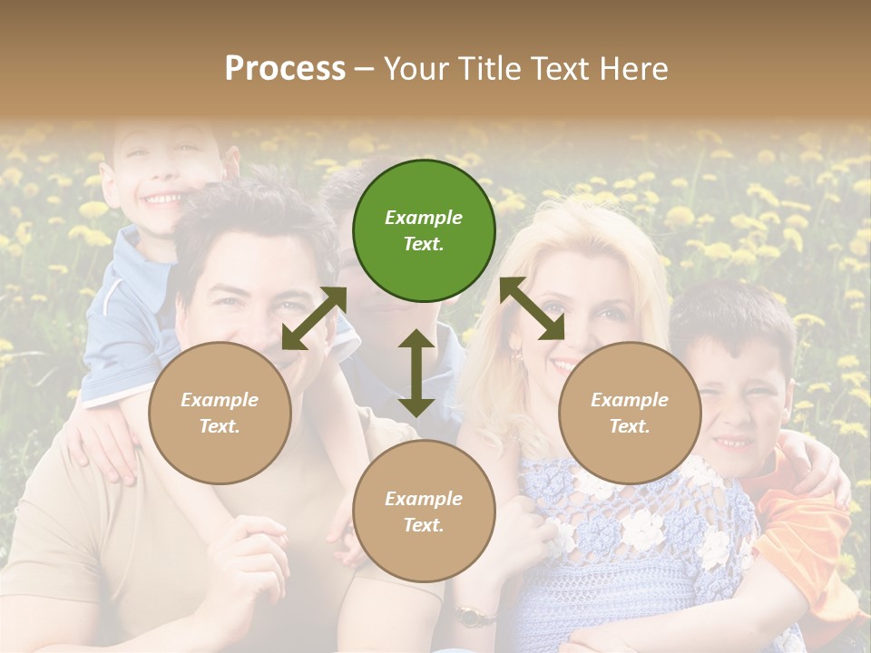 Happy Healthy Family PowerPoint Template