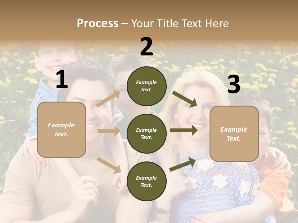Happy Healthy Family PowerPoint Template