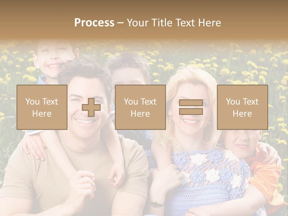 Happy Healthy Family PowerPoint Template