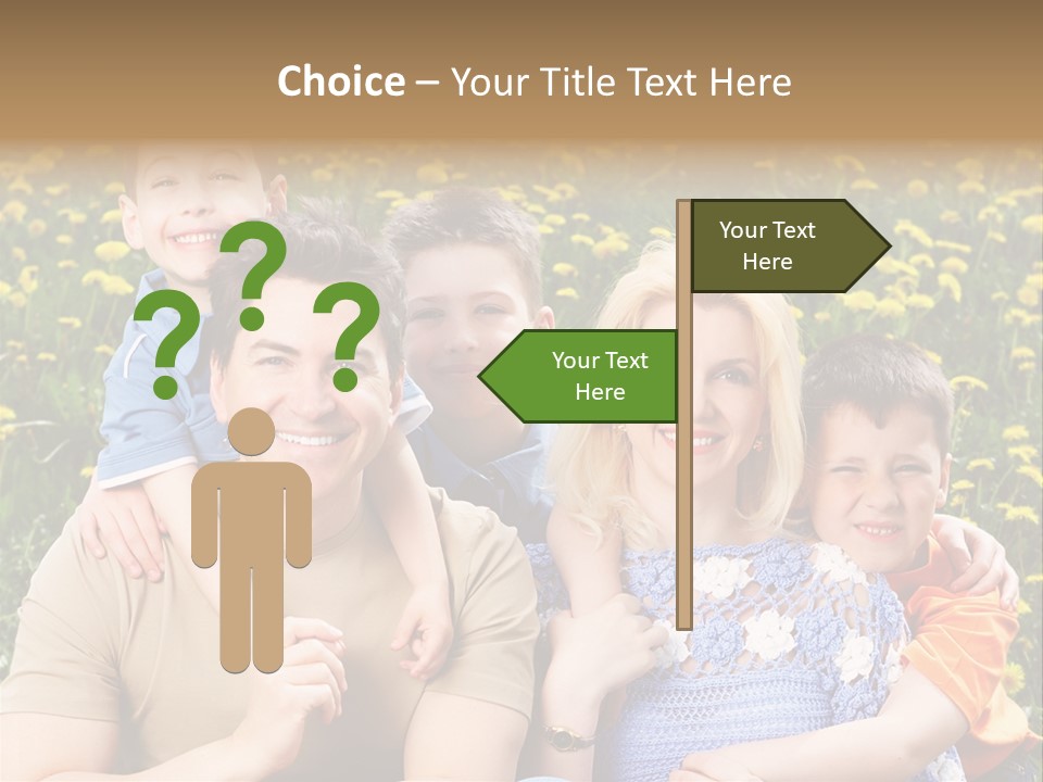 Happy Healthy Family PowerPoint Template