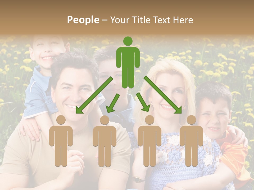 Happy Healthy Family PowerPoint Template