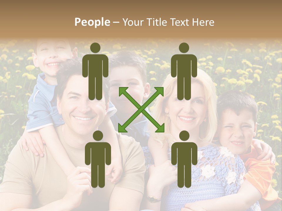 Happy Healthy Family PowerPoint Template
