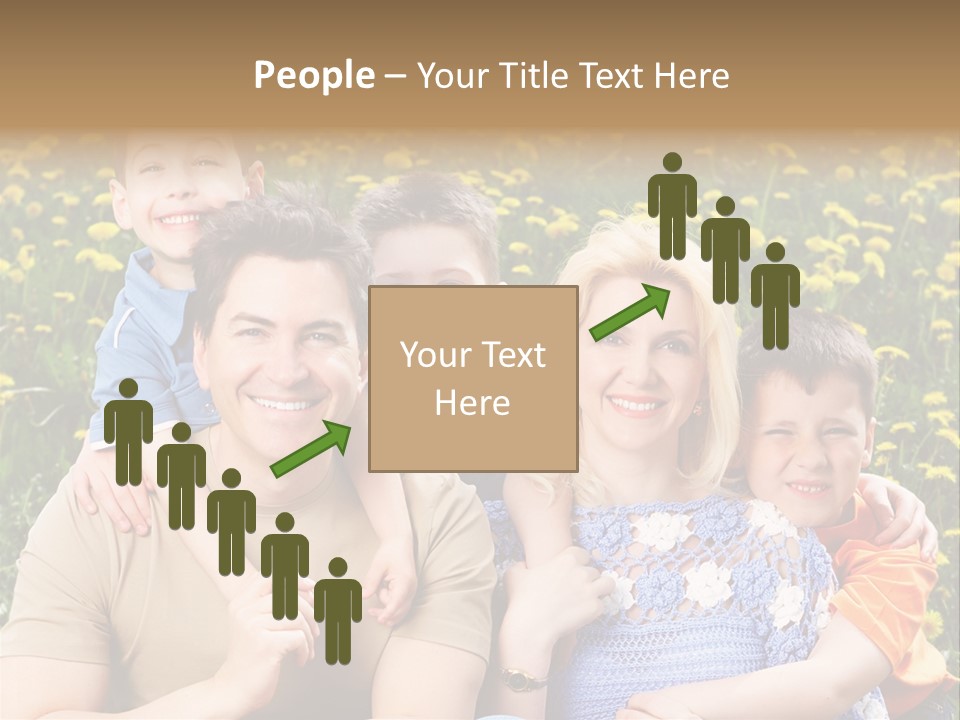 Happy Healthy Family PowerPoint Template