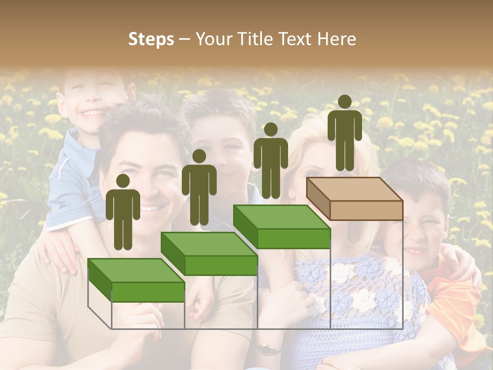 Happy Healthy Family PowerPoint Template