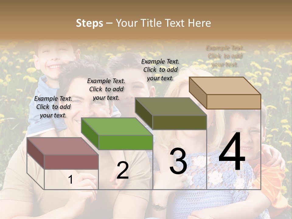 Happy Healthy Family PowerPoint Template