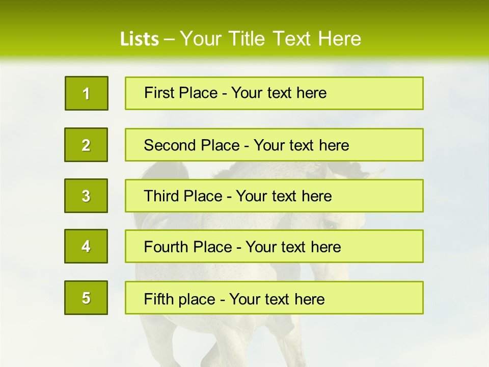 Beautiful Horses PowerPoint Template